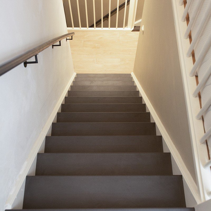 Donkere trapkleur Pittsburgh Steel