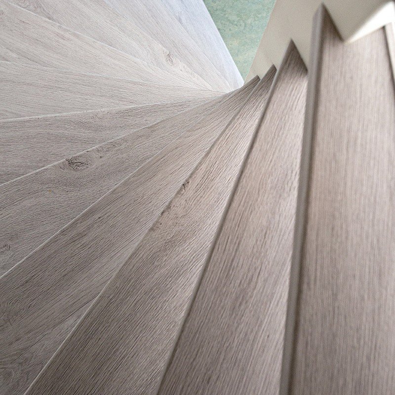 trapkleur metallic mist bovenzijde