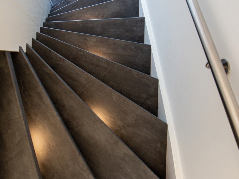 traptredes met verlichting