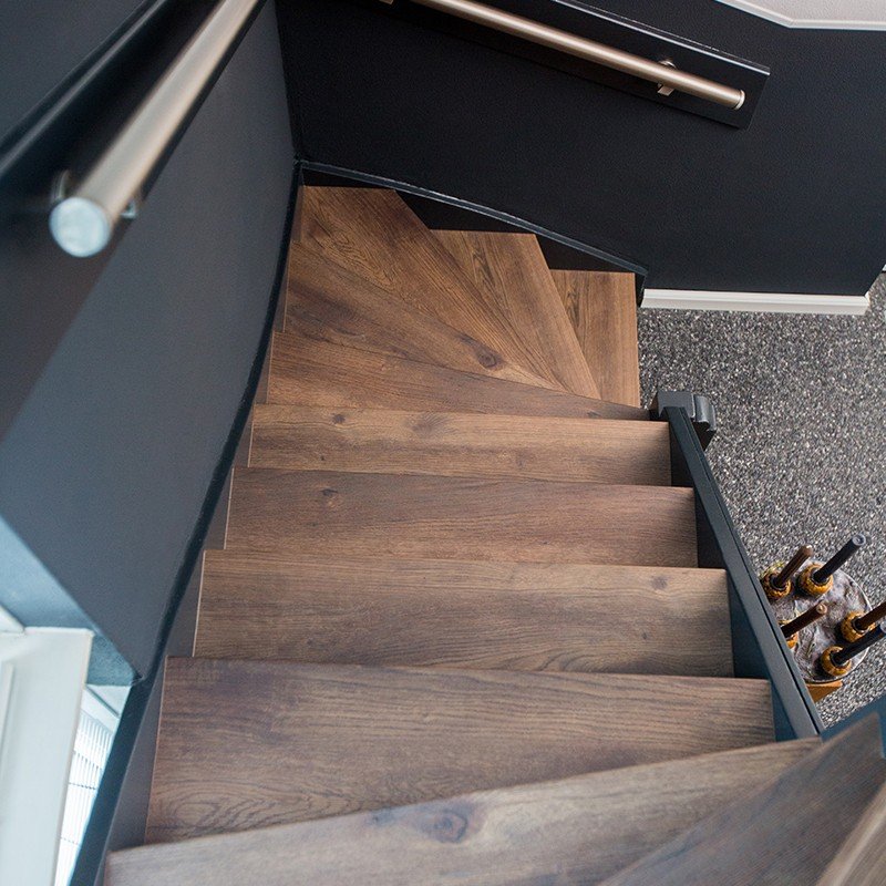 bovenzijde trapkleur dockland brown