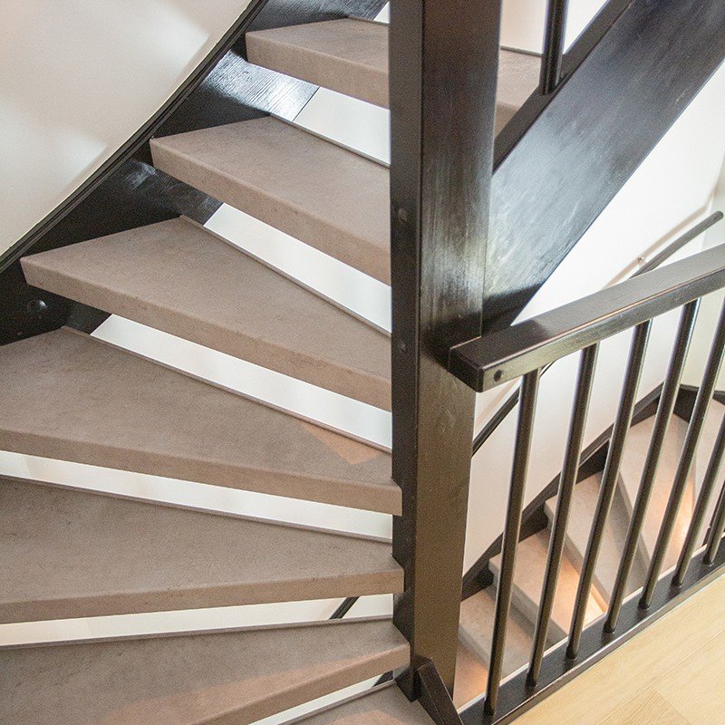 trap kleur urban grey bovenaanzicht