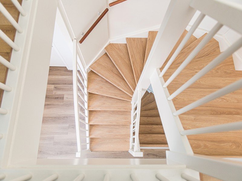 trap nieuwbouwwoning bovenaanzicht