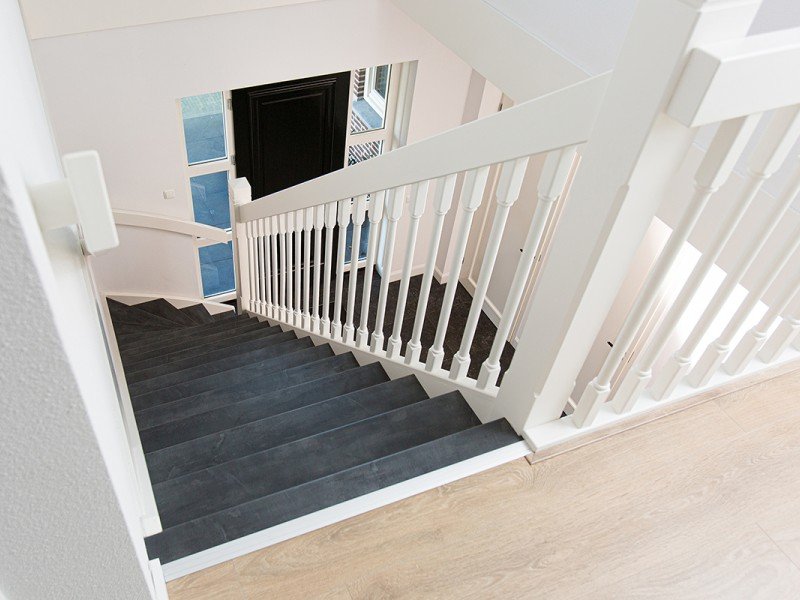 nieuwbouwwoning trap bovenaanzicht